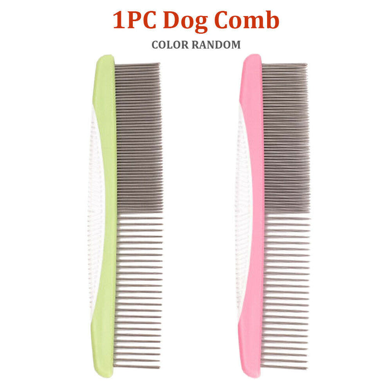 Stainless Steel Teeth Styling Home Dog Comb Single Row Removes Tangles Knots
