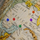 1/8 Inch Map Push Pins, Map Tacks with 10 Assorted Colors, 500 Pieces V7F9