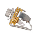2 Pcs 6.35mm 1/4'' Stereo Output Jack Socket Plate for Electric Guitar Parts