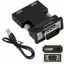 1080P HDMI Female to VGA Male with Audio Output Cable Converter Adapter