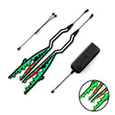 Motorcycle Bike Helmet LED Light Strip Shark Style Signal Night Waterproof B0I8