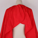 Red New Silk Hair Cutting Hairdressing Barbers Cape Gown Salon Beauty Cloth