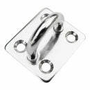 Holes Stainless Steel With Ring Boat Deck Rope Fixing Marine Eye Plate