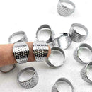 3x Thimble Sewing Quilting Metal Thimble Ring DIY Leather Craft Finger Prot J5D0