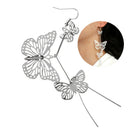 Long Butterfly Statement Drop Dangle Earrings Ear Studs Wedding Jewelry WomeA3C