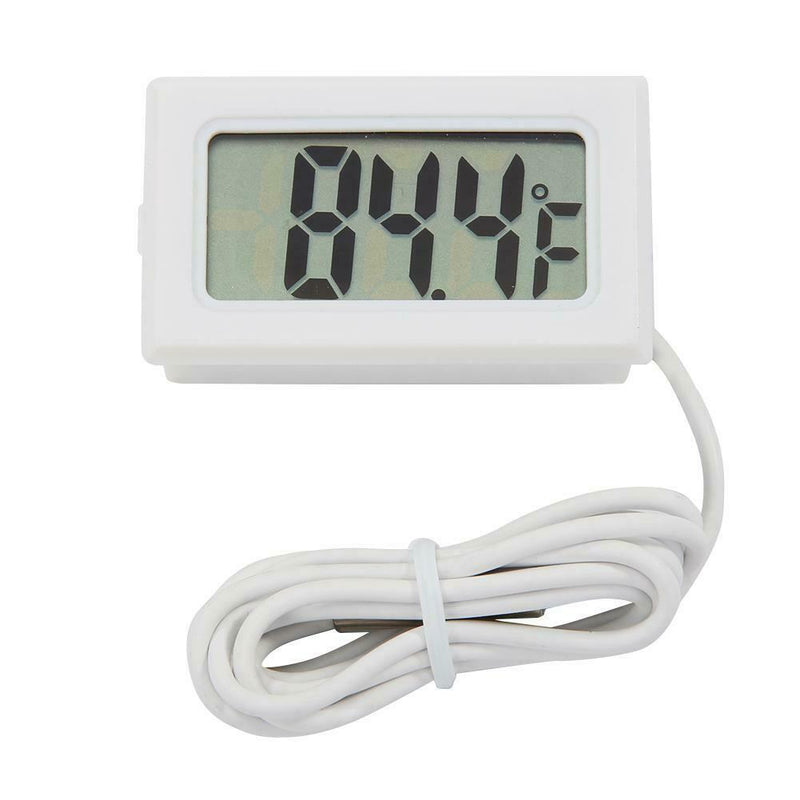 Electronic Digital Thermometer Fish Tank Temperature Measure Tool (White) A
