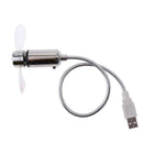 1* USB fans Mini Time and Temperature Display Creative Gift with LED Light Z3E7