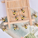 10Pcs/Set Enamel Crystal Honeybee Charms Pendant Jewelry DIY Making Craft G â„–[