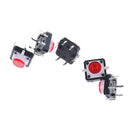 5pcs 12*12*7.3 Red Tactile Push Button Switch Momentary Tact LED  B Gw