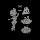 Dancing Ballet Girl Metal Cutting Dies for DIY Scrapbooking Album Cards Decor OZ