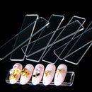 10Pc Clear False Nail Tips Display Stand Holder Protective Film Manicure Tool M&