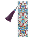 DIY Flower Special Shaped Diamond Painting Leather Tassel Bookmark Gifts