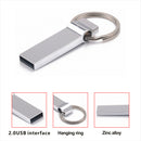 Metal Thumb Drive Waterproof Key Ring USB Flash Drive with Keychain 2T