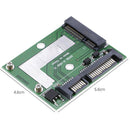 Half Height 5 cm mSATA Mini PCIe SSD to Half Height 2.5inch SATA3 Adapter Card