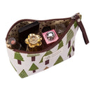 Women Plaid Travel Cosmetic Bag Makeup Bags Handbag Female Zipper Purse Sma