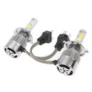 2Pcs 30W H4 LED COB Car Headlight Head Lamp Bulbs 6500K 8000LM Bright Foglight