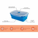 Thin Bins Collapsible Containers-Set of 4 Silicone Food Storage Containers  E1Z8