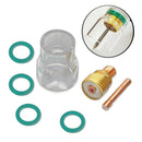 7PCS Torch Tig Welding Kit Stubby Collets Body Gas Lens for WP17 18 26 Kit