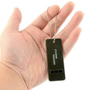 1pc Plastic Survival Whistle 3 Frequency Outdoor Emergency Rescue Aid Kit