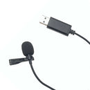 USB Lavalier Lapel Clip-on Omnidirectional Microphone for Laptop, PC, Mobile