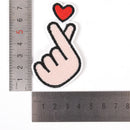 love iron on patch sewing on embroidered applique fabric badge clothes stickerLJ