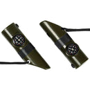Emergency Whistle with Lanyard, Multi-Functional 7 in1 Survival Gear Compass