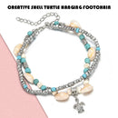 2X Bohemia Sea Turtle Beach Anklet Shell Women Bohomia Ankle Bracelet Jewelry