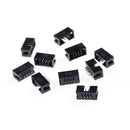 10PCS DC3-8P 2.54mm 2x4 Pin Straight Male Shrouded header IDC Socket  OZ BX