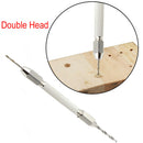 Double Head Chuck Pin Vice Handle Mini Hand Drill Walnut Perforated Tools PCB