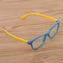 2PCS Kid's Stylish Eyeglasses Anti Eyestrain Silicone Frame Glasses Goggles