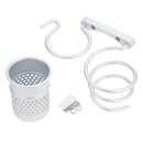 Wall Mounted Hair Dryer Drier Comb Holder Rack Stand Set Storage Organizer