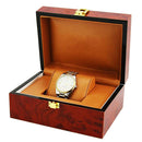 Luxury Single Slot Wood Watch Bangle Case Box Travel Business Wristwatch Storage