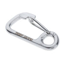 2 lot Carabiner Lock Stainless Steel 60mm Spring Hook Reel Cord Connector