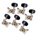 6 Pieces Black Guitar Machine Heads Mechanical Tuning Pegs For Acoustic Guitar