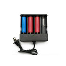 4 Slot LED Battery Charger For 18650 Li-ion Rechargeable Batteries Wall Adapter