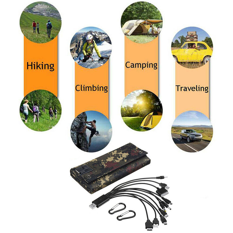 Solar Panel Folding Monocrystalline Silicon Solar Cells Emergency Charger