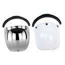 2x Classic Motorcycle Helmet Visors Bubble  3-Snap Open Face Universal