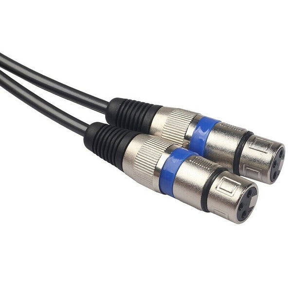 Hifi Audio Cable 2 Rca Male to Xlr 3 Pin Female Mixing Console Amplifier Du M3F3