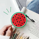 Small Watermelon Pattern Silicone Protective Case Shockproof Cover for Airpods