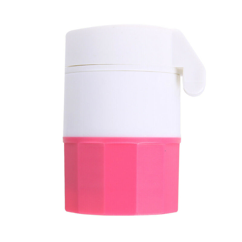 Medicine Cracker Cutter Grinding Pill Box Cutting Tablets Box(Red)