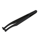 Curved Tip Plastic Black Anti-static Tweezers Repair Tool