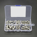 60pcs M6 Stainless Steel 304 Pan Head Round Head Hexagonal Screw Combinati DVS