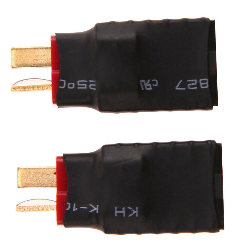 Wireless 2pcs Female for Traxxas to T-Plug Deans Style Connector Battery Adapter