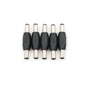 5pcs 5.5*2.1 mm DC Power Plug Connector Male to Male Panel Mounting Adaptor BX