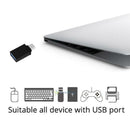 Aluminum Alloy USB3.1 Type-C to USB3.0 OTG Converter Adapter (Black) SN9F