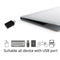 Aluminum Alloy USB3.1 Type-C to USB3.0 OTG Converter Adapter (Black) SN9F
