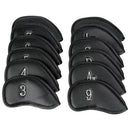12pcs Waterproof Golf Iron Head Cover Protective Headcover Protector Guard