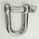 14MM New 304 Stainless Steel Dee Shackle Buckle Anti-rust For Mairne Sailing