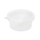 10 Set Round Food Soup Sauce Storage Containers Reusable Clear Box + Lid New