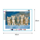 5D DIY Full Drill Diamond Painting Looking Cats Cross Stitch Embroidery Kit